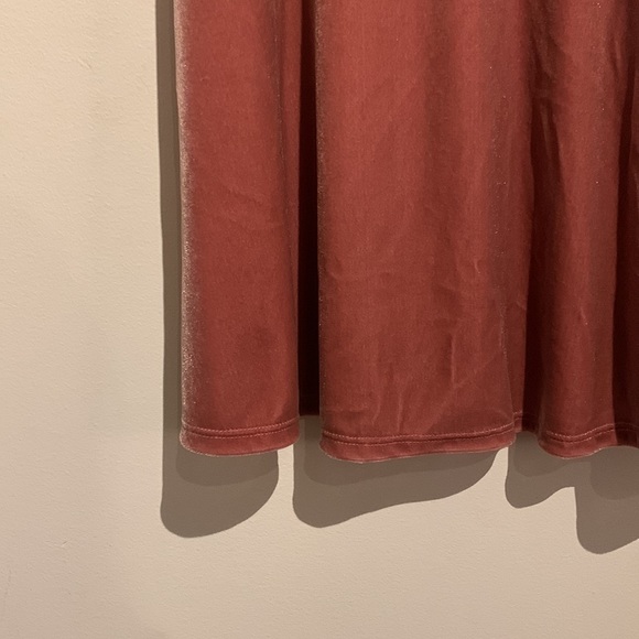Baby Pink Velvet Mini Dress - Picture 3 of 3